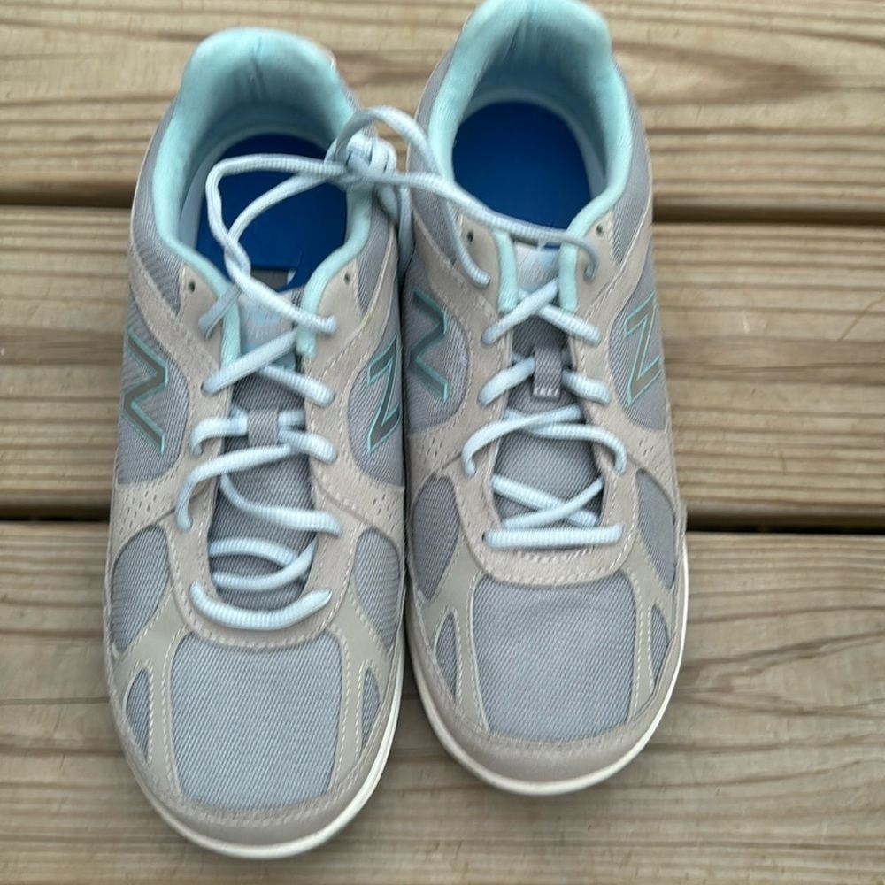 🍍 New Balance 877 V1 Walking Shoes Sneakers Size 10W/8.5M USA Gray Blue🍍